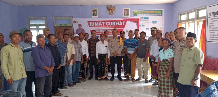 Wakapolres Manggarai Pimpin Kegiatan Jumat Curhat di Desa Bangka Ajang