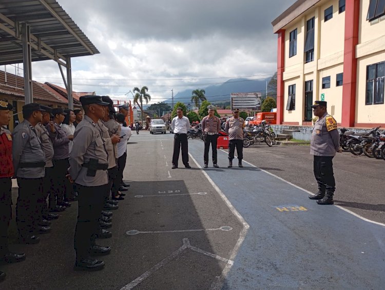 Polres Manggarai Gelar Apel Pengecekan dan Persiapan Operasi Pekat Turangga 2025