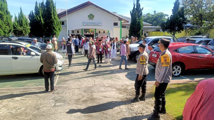 Polres Manggarai Laksanakan Pengamanan dan Pengawalan Calon Jamaah Haji Tahun 2025 Tingkat Kabupaten Manggarai