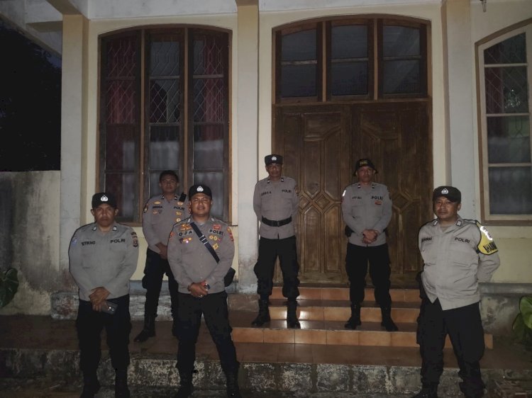 Polres Manggarai Amankan Kunjungan Kerja Menteri HAM RI di Kabupaten Manggarai