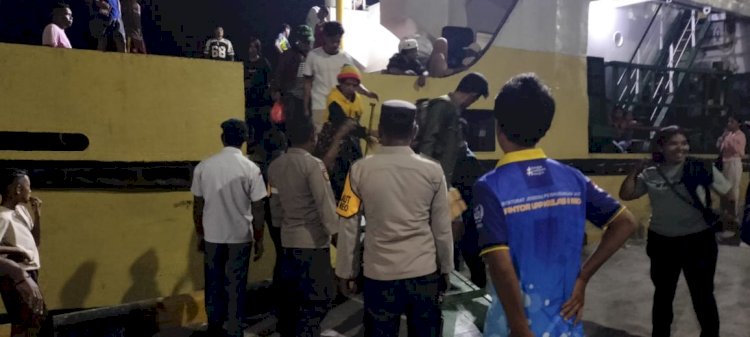 KP3 Laut Reo Lakukan Pengamanan Kapal Penumpang Demi Bebaskan Pelabuhan dari Aksi Premanisme