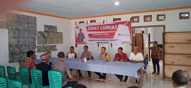 Jumat Curhat Polres Manggarai di Desa ketang: Wadah Aspirasi dan Informasi bagi masyarakat
