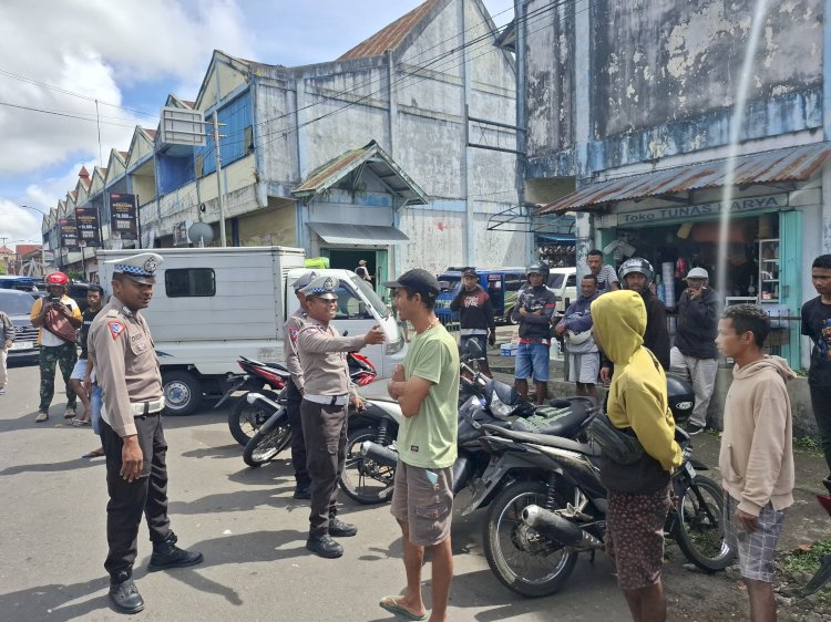 Tingkatkan Disiplin Berlalu Lintas,  Sat. Lantas Polres Manggarai lakukan Patroli KRYD Dan Himbauan Kamseltibcar Lantas di Kota Ruteng.