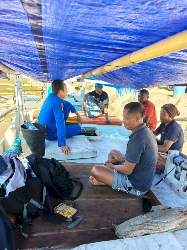 Satpolairud Polres Manggarai Gelar Patroli dan Sambang di Pesisir Sungai Wae Pesi Reo