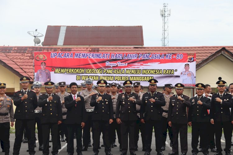 Wakapolres Manggarai Pimpin Upacara Peringatan Hari Lahir Pancasila ke-80