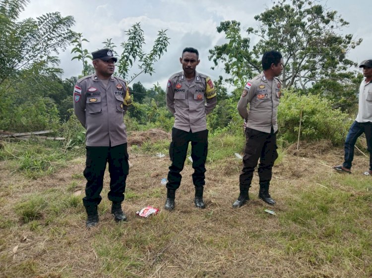 Kapolsek Satar Mese Pimpin Pengamanan Turnamen Sepak Bola KAPELA KOLE CUP II