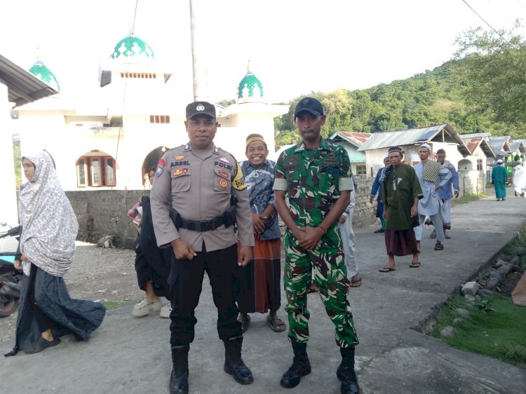 Polsek Satarmese Laksanakan Pengamanan Sholat Idul Adha 1446 H/Tahun 2025 di Wilayah Hukumnya