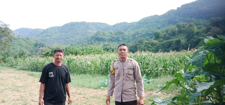 Bhabinkamtibmas Bersinergi Dalam Mendukung Ketahanan Pangan