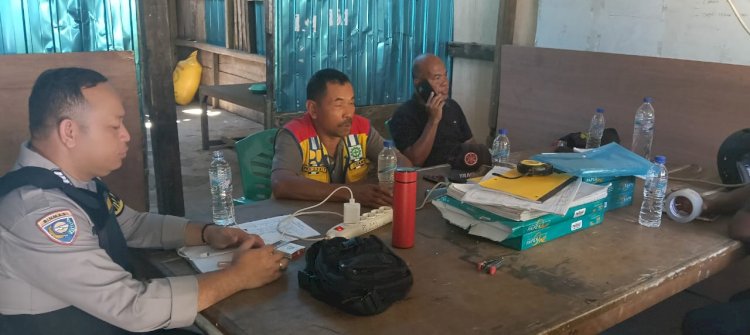 Bhabinkamtibmas Cibal Lakukan Mediasi Sengketa Lahan Proyek Pembangunan Di Desa Persiapan Bangka Gumbang