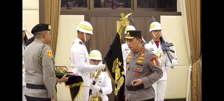 Kapolri Pimpin Upacara Pemuliaan Nilai Tribrata Jelang Hari Bhayangkara ke-79