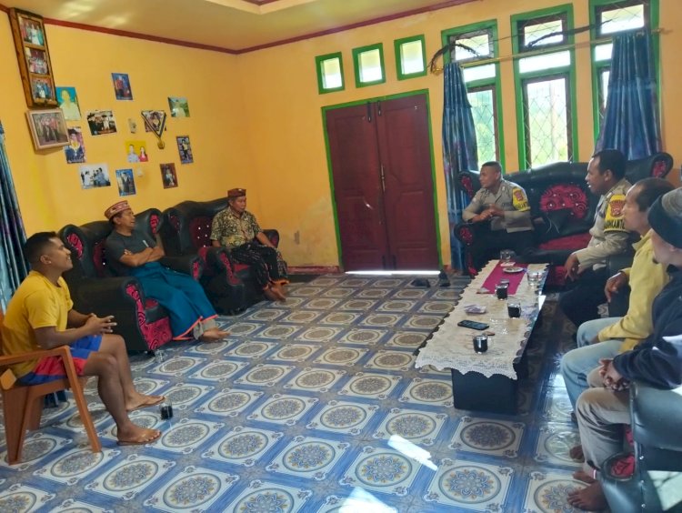 Bhabinkamtibmas Kecamatan Ruteng Mendukung Program Ketahanan Pangan Nasional