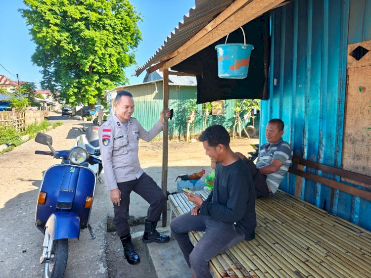Polairud Polres Manggarai Sambang Dan Imbauan Kamtibmas Kepada Nelayan Pesisir