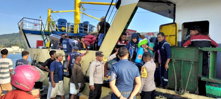 Pengamanan Kapal Penumpang Di Pelabuhan Laut Reo