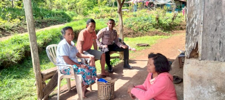 Patroli dan Penggalangan oleh Anggota Piket SPKT III Polsek Cibal, Situasi Kamtibmas Terpantau Kondusif