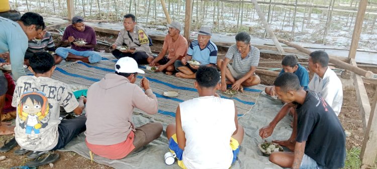 Bhabinkamtibmas Duduk Bersama Warga: Dekatkan Diri, Perkuat Gotong Royong dan Ketahanan Pangan