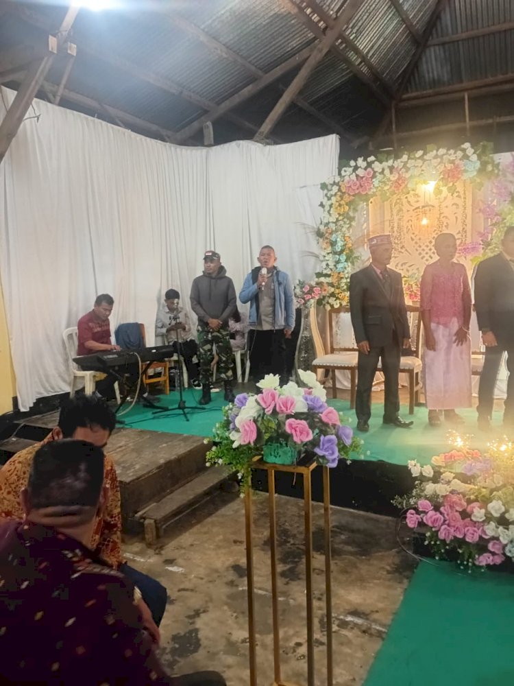 Bhabinkamtibmas dan Babinsa Ruteng Bersinergi Amankan Pesta Pernikahan Warga