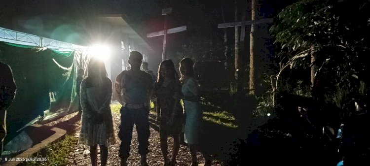 Polsek Cibal Patroli Malam Dan Sambangi Kegiatan Warga Demi Ciptakan Kamtibmas Kondusif