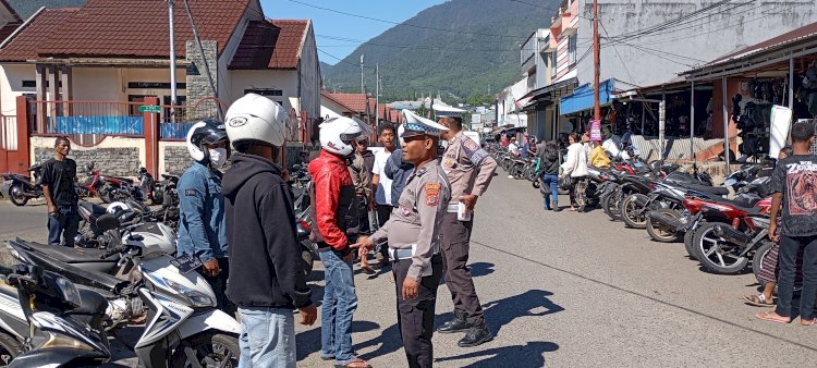 Satuan Lalu Lintas Polres Manggarai Gelar Patroli KRYD, Himbauan dan Pengaturan Lalu Lintas