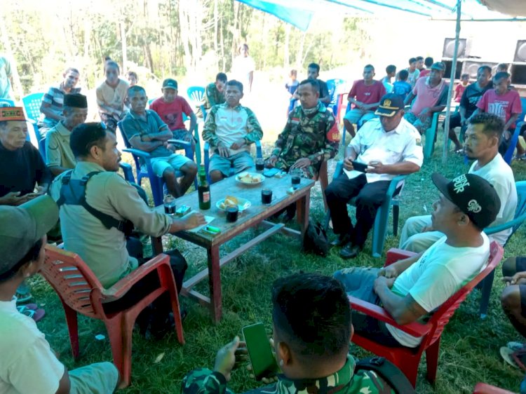 Bhabinkamtibmas Reok Barat Bersama Babinsa Tangani Awal Kasus Pengerusakan dan Penganiayaan di Kampung Tureng dan Sambor