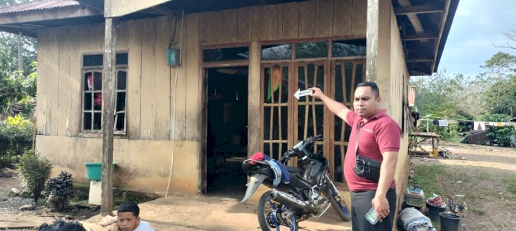 Polsek Reo Tindaklanjuti Laporan Dugaan Pengrusakan Rumah Warga di Kampung Tureng