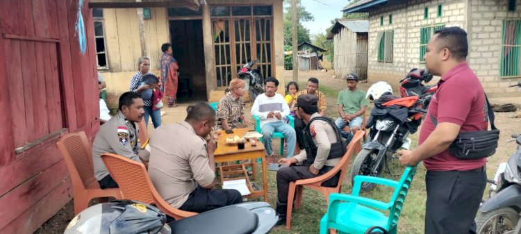 Polsek Reo Tindaklanjuti Laporan Dugaan Pengrusakan Rumah Warga di Kampung Tureng