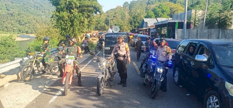 Polsek Reo Lakukan Pengamanan Kegiatan Penjemputan Jamaah Haji Asal Kecamatan Reo