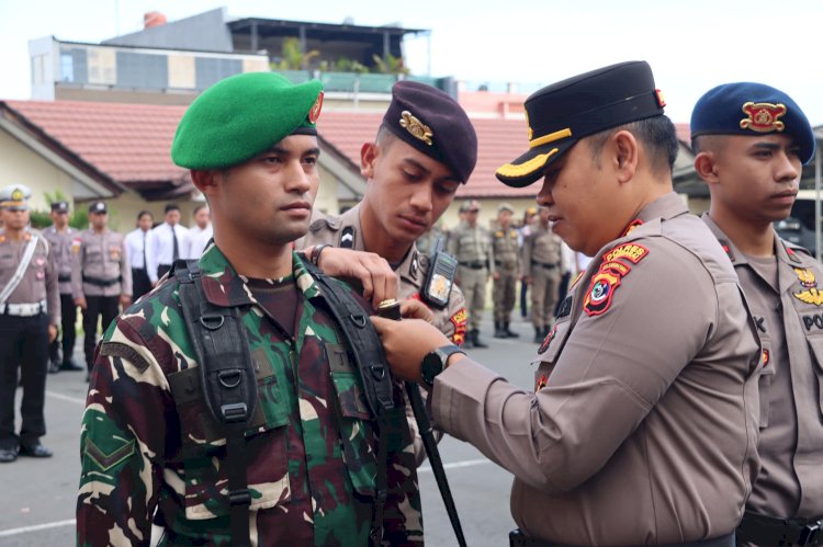 Kapolres Manggarai pimpin Apel Gelar Pasukan Operasi Patuh Turangga 2025 di Polres Manggarai