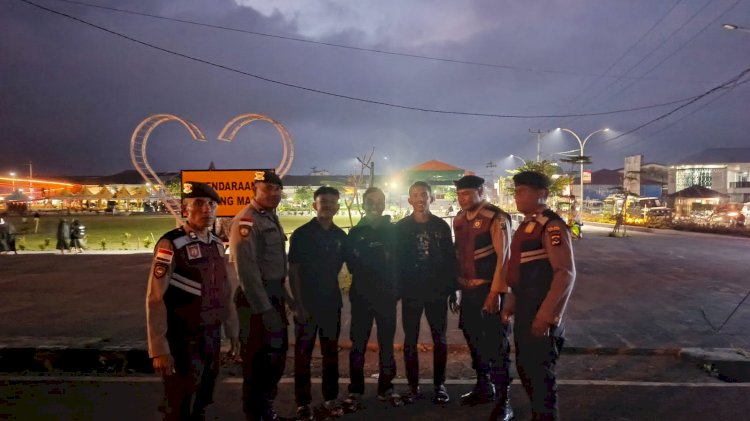 Pengamanan dan Patroli Dialogis Satuan Samapta Polres Manggarai Dalam Rangka Lustrum Keuskupan Ruteng