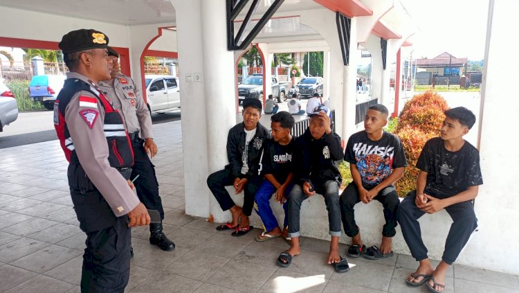 Patroli Dialogis dan Pengamanan Kunjungan Gubernur NTT dalam Rangka Lustrum Keuskupan Ruteng