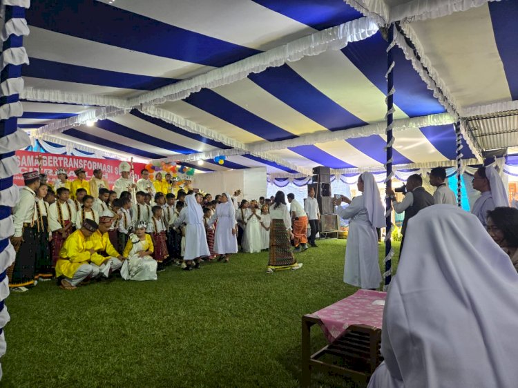 Kasat Binmas Hadiri Peringatan 40 Tahun Yayasan Karya Murni Ruteng