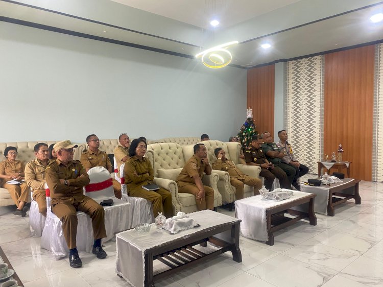 Wakapolres Manggarai Hadiri Launching Virtual Koperasi Merah Putih oleh Presiden RI Prabowo Subianto
