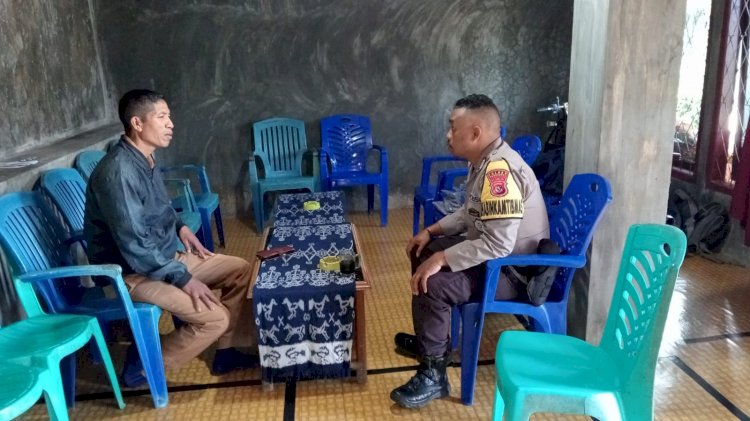 Pendekatan Humanis, Bhabinkamtibmas Gelar Sambang dan Dialog Interaktif