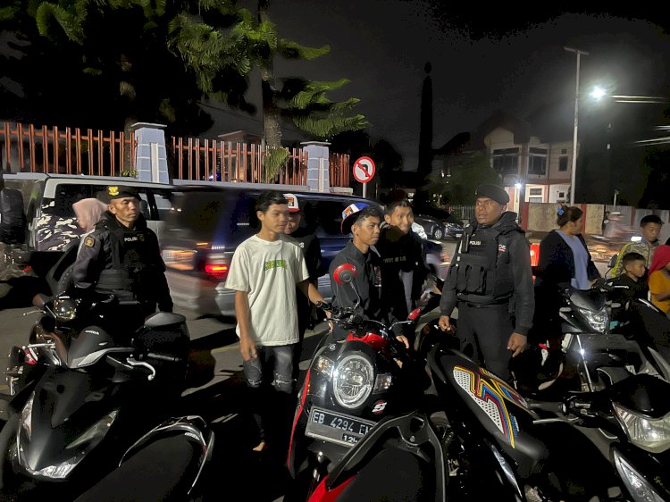 Patroli Perintis Presisi Samapta Polres Manggarai, Wujudkan Kamtibmas Kondusif di Malam Hari