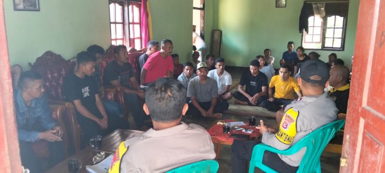 Cegah Konflik Berlanjut, Bhabinkamtibmas Mediasi Tawuran Antar Pemuda