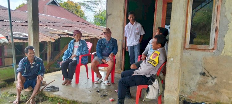 Sinergi dengan Warga, Bhabinkamtibmas Gaungkan Ketahanan Pangan Saat Sambang