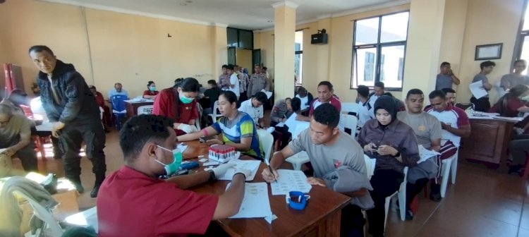 Polres Manggarai Gelar Rikkes Berkala: Jaga Kesehatan, Tingkatkan Profesionalisme
