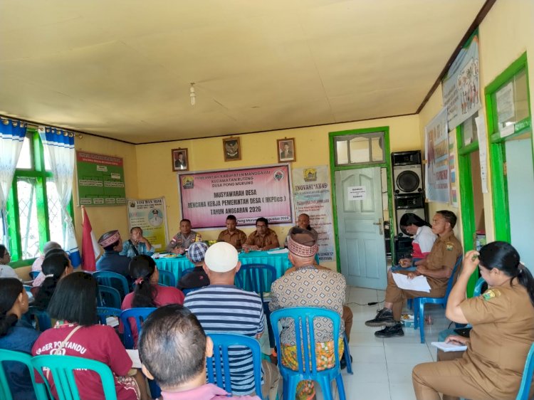 Sinergi Membangun Desa, Bhabinkamtibmas Hadiri Musyawarah RKPDes