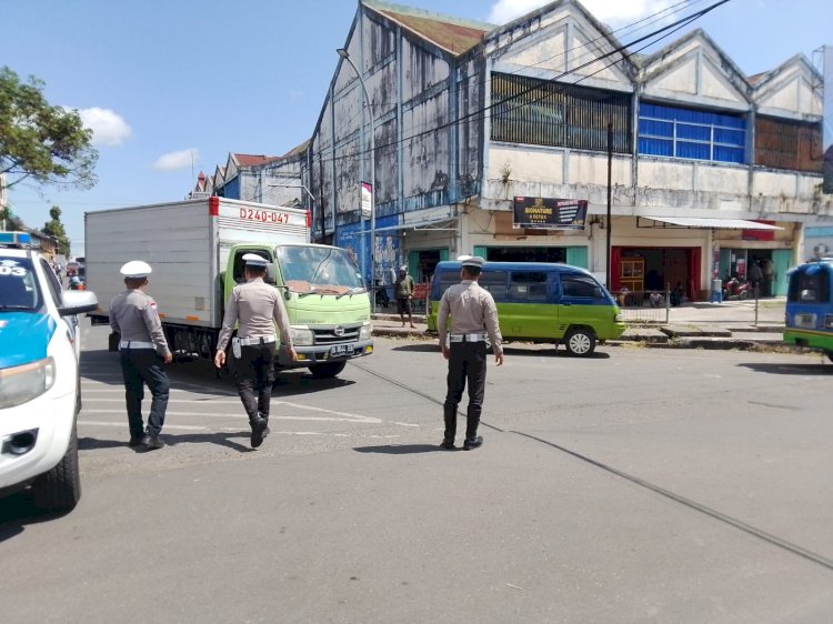Tingkatkan Ketertiban Lalu Lintas, SatLantas Gelar Pamturlalin
