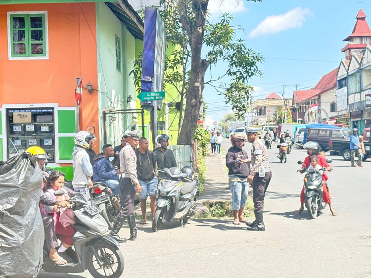 Tingkatkan Ketertiban Lalu Lintas, SatLantas Gelar Pamturlalin