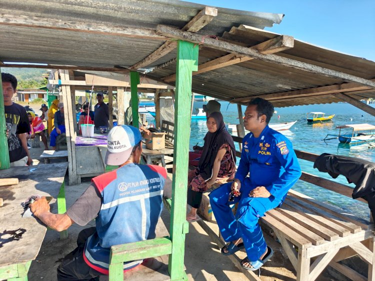 Dekatkan Diri dengan Warga Pesisir, Satpolairud Gelar Patroli Sambang
