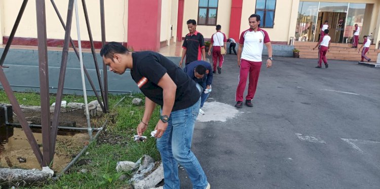 Jumat Bersih, Polres Manggarai Tingkatkan Kebersihan dan Disiplin Personel