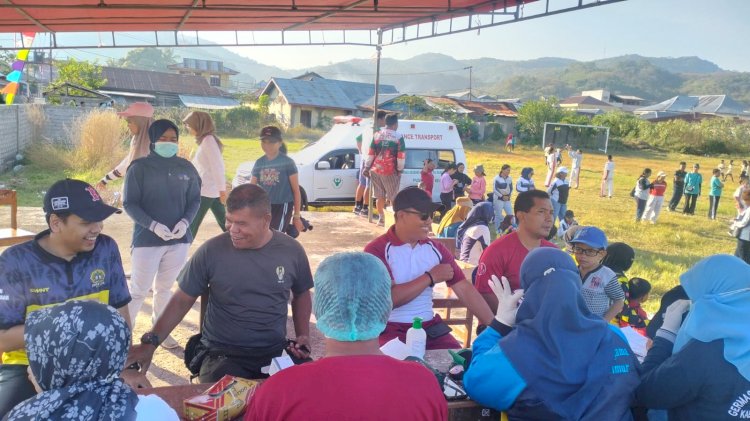Jalan Sehat & Pemeriksaan Kesehatan: Semarak HUT RI ke-80 di Kecamatan Reok