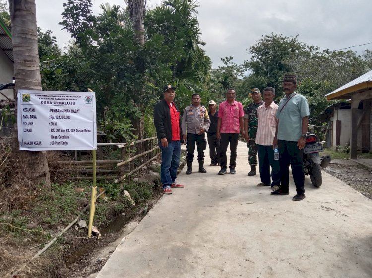 Monitoring dan Evaluasi Pembangunan Fisik APBDes Desa Ceka Luju Tahun 2025