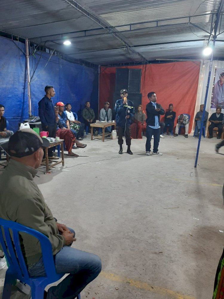 Sinergi TNI-Polri dan Pemdes Bangka Ajang Dalam Pengamanan Acara Penggalangan Dana Pendidikan