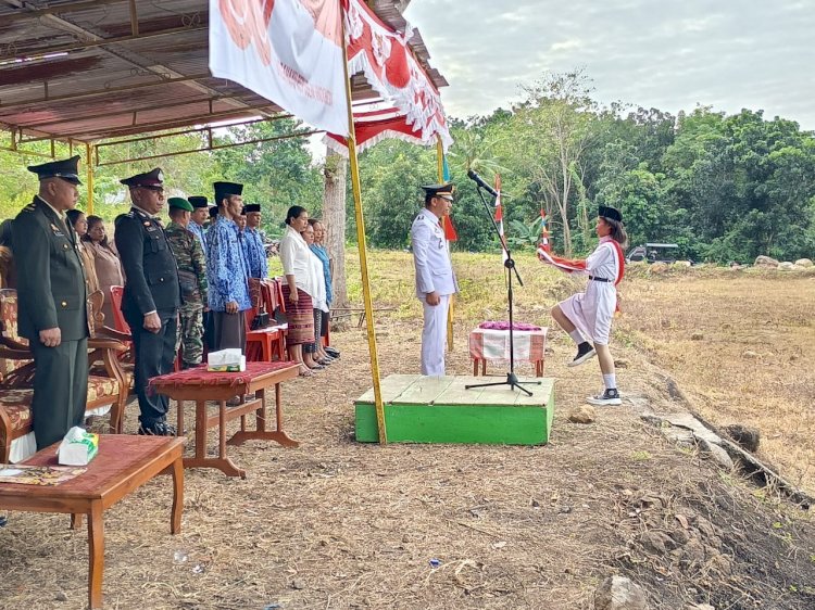 Upacara HUT Kemerdekaan RI ke-80 Tingkat Kecamatan Satarmese Barat