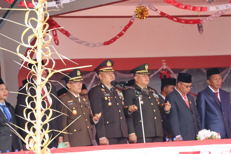 Upacara Peringatan Detik-Detik Proklamasi Kemerdekaan RI Ke-80 Tingkat Kabupaten Manggarai Berlangsung Khidmat