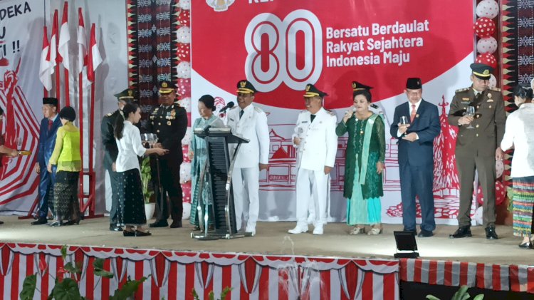 Resepsi Kenegaraan HUT ke-80 RI Tingkat Kabupaten Manggarai Berlangsung Khidmat dan Meriah