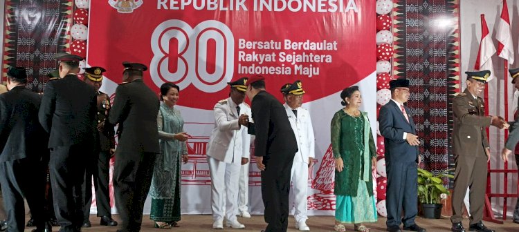 Resepsi Kenegaraan HUT ke-80 RI Tingkat Kabupaten Manggarai Berlangsung Khidmat dan Meriah