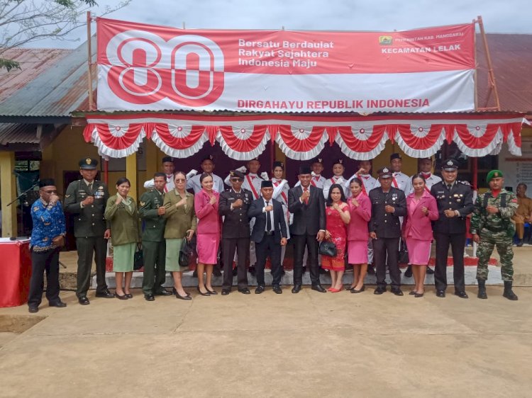 Upacara Peringatan Detik-Detik Proklamasi Kemerdekaan Republik Indonesia ke-80 Tingkat Kecamatan