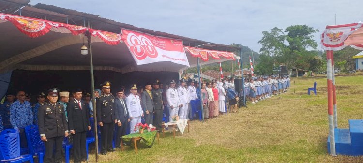 Upacara Pengibaran Dan Penurunan Bendera Merah Putih Dalam Rangka HUT RI Ke-80 Tingkat Kecamatan Cibal